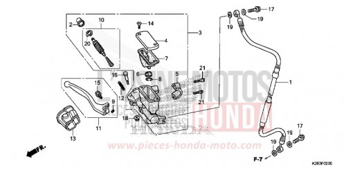FRONT BRAKE MASTER CYLINDER CRF125FBE de 2014